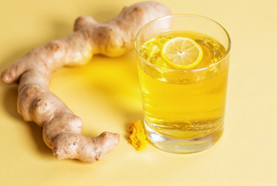 Step-by-step preparation of homemade ginger turmeric shot
