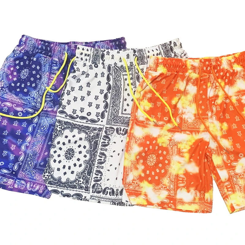 

JE037 2021 hot sale bandana shorts cycling shorts casual summer custom basketball shorts, Picture