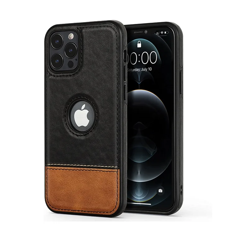 

Slim PU Leather Vintage Phone Cover for iPhone 12 Pro Max Lightweight TPU Protective Case for iPhone 13