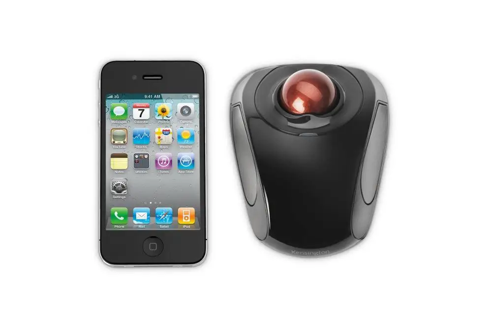 
Industrial Trackball Mouse 2.4GHz Wireless Nano Receiver for Laptop Computer 