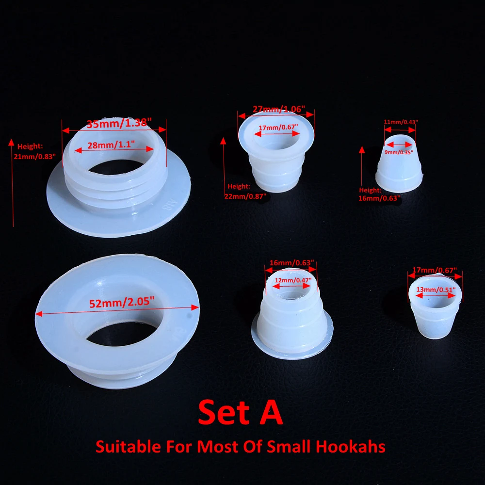 

Hookah Grommet Shisha Hose Bowl Rubber Spacer Seal for Shisha seal silicone ring, White