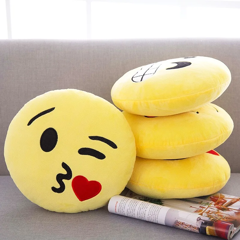 Wholesale Customized Smiley Face Smile Pillows Soft Plush Toy Cute