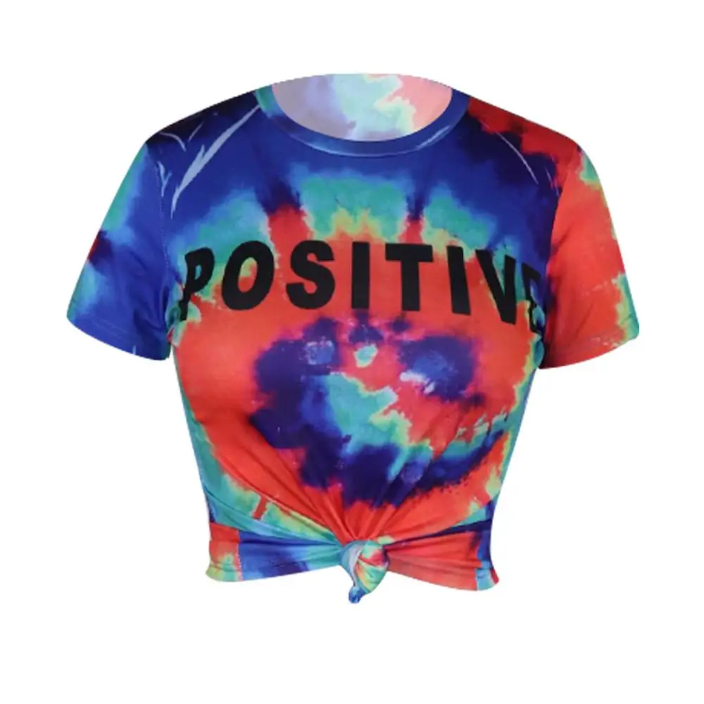 

Plus Size Women Tops Tee Shirts Tie Dye Summer Casual T-shirt Tops Streetwear Short Sleeve O-Neck Top Tees Women Camisetas Mujer