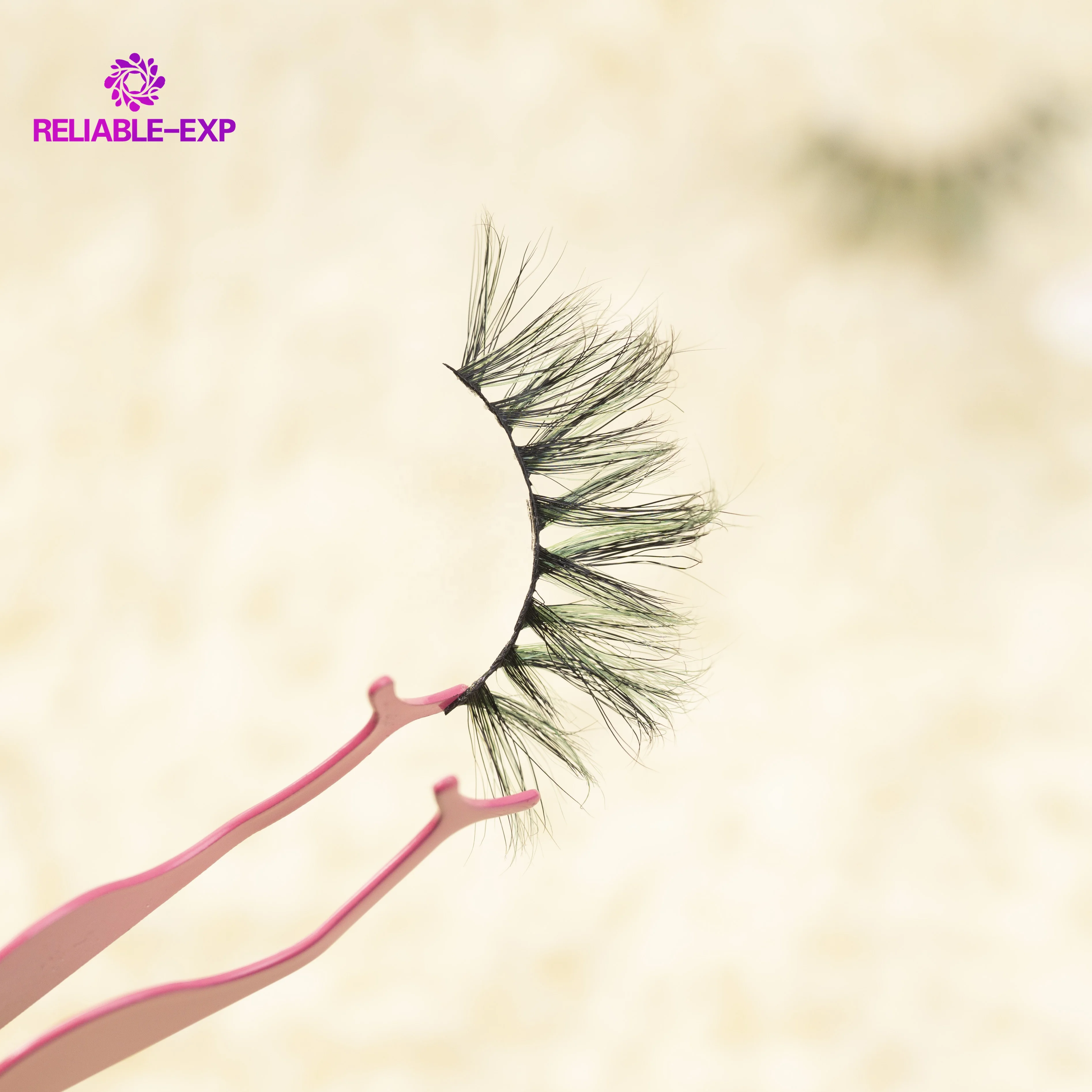 

Custom 25mm color false lashes 3d mink colored lashes wholesale colorful mink eyelash vemdor AC-10