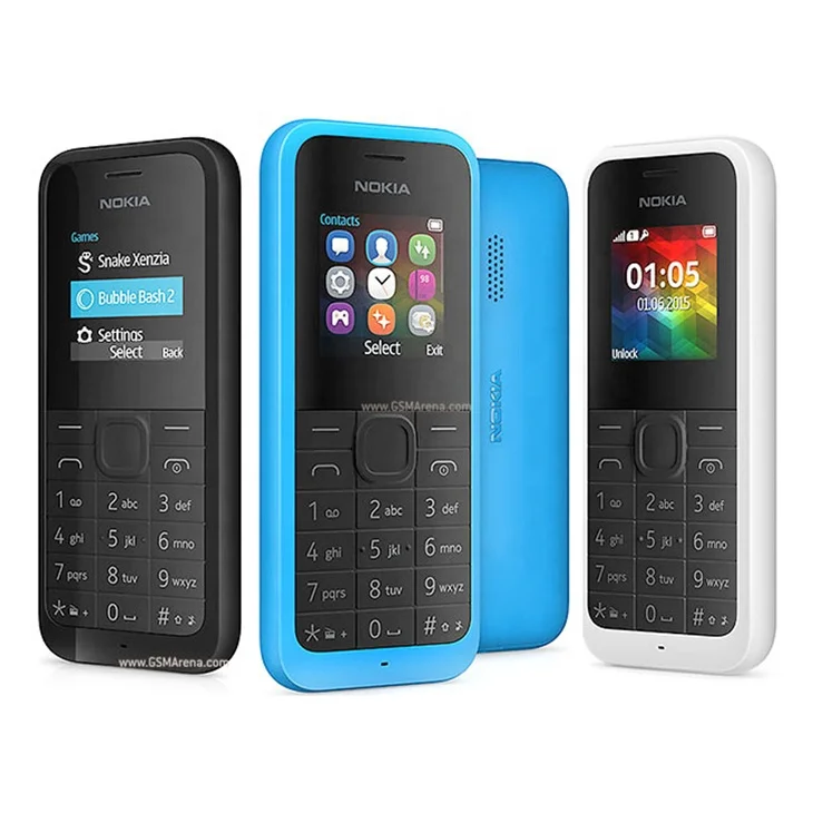 

For Nokia 105(2015) Mobile Phones Single SIM Card FM Radio Good Quality Unlocked Cellphone