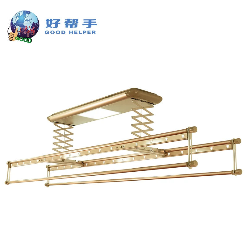 

Goodhelper Wholesale Laundry Products Automatic Clothes Line Electric Drying Rack Hangers HBS01-1304A-A/S-P