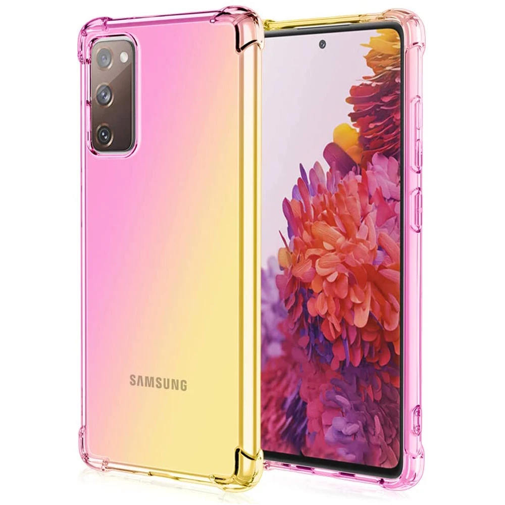 

For Samsung S20 FE Case, HOCAYU Ultra Thin Crystal Candy Color Phone Case For Samsung S20 FE Note 20 Ultra Shockproof Fundas