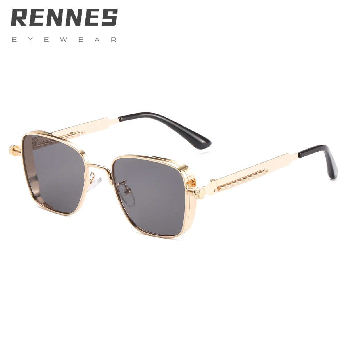 

RENNES New steam punk vintage square sunglasses American retro trend moisture