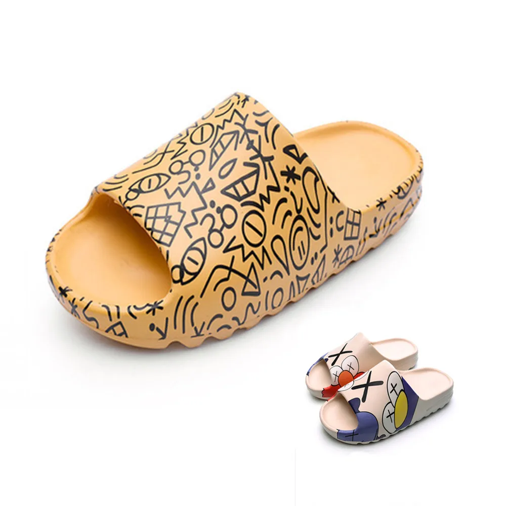 

Superstarer wholesale adult cute print slide summer men indoor soft slippers,home slide sandal