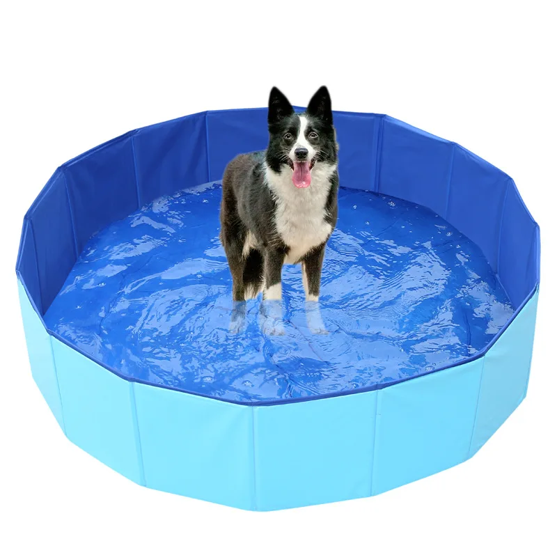 

Collapsible PVC Pet Pool Side leaking hole Dog Paddling Pool Cat Bathtub Pet Supplies