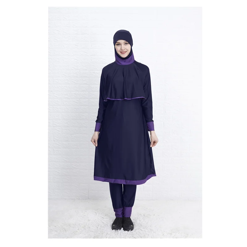 

Hot sale islamic clothing muslim burkini women swimwear elegant Long sleeves swimsuit