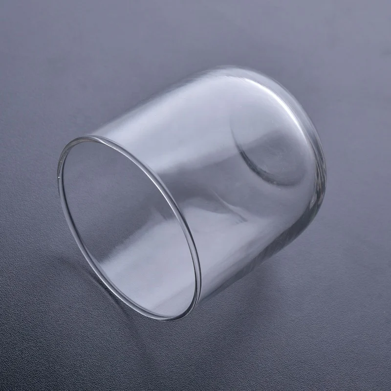 Empty machine blown candle container glass tea light candle jar wedding decoration factory