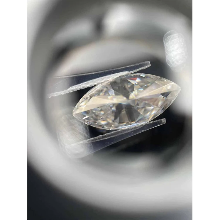 

Wholesale 1ct Marquise Cut D Color White VVS With GRA Certificate Moissanite Loose Stone, Attractive