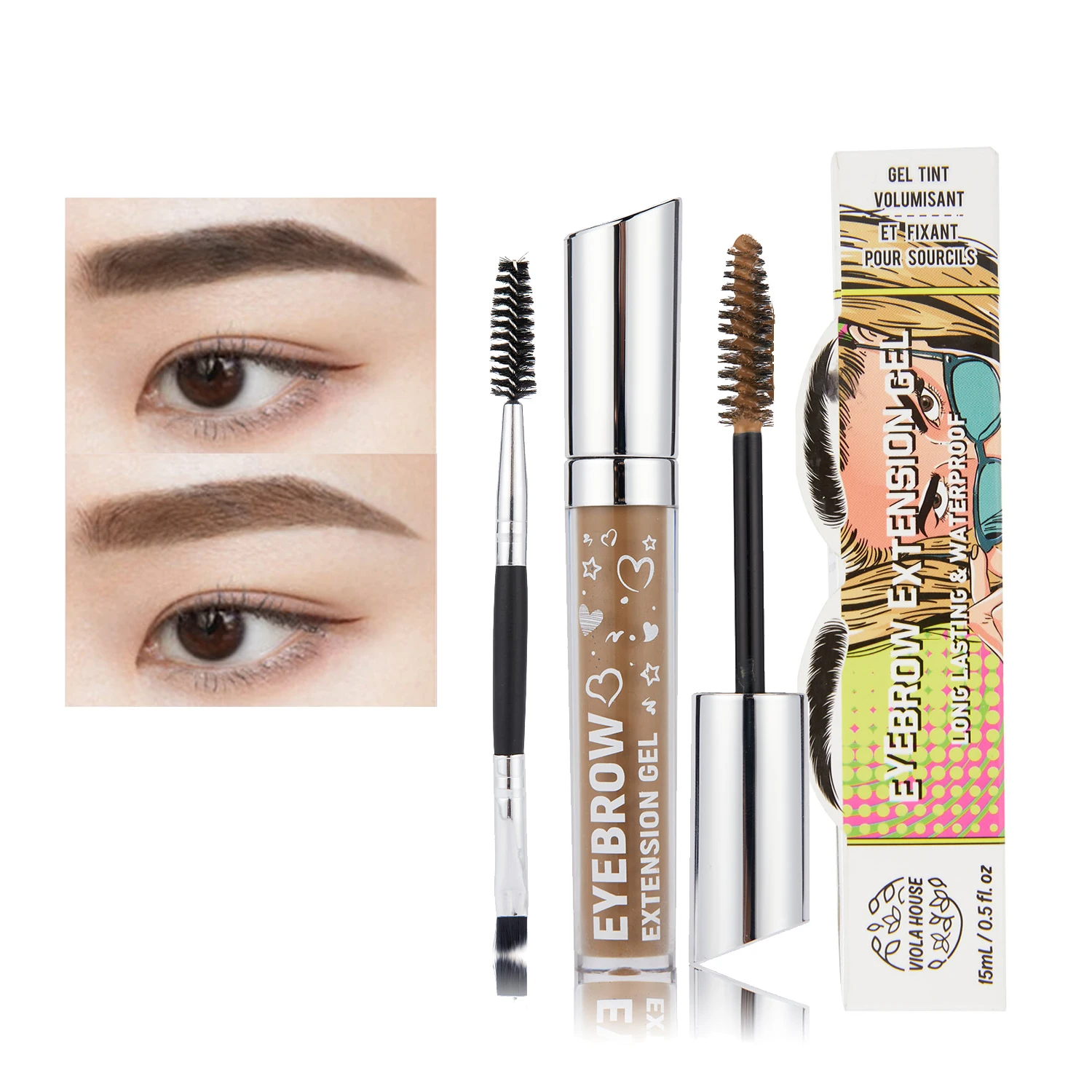 

Eyebrow Tint Private Label 3 Color Makeup Eyebrow Tint Long Lasting WaterProof Tinted Eyebrow Gel