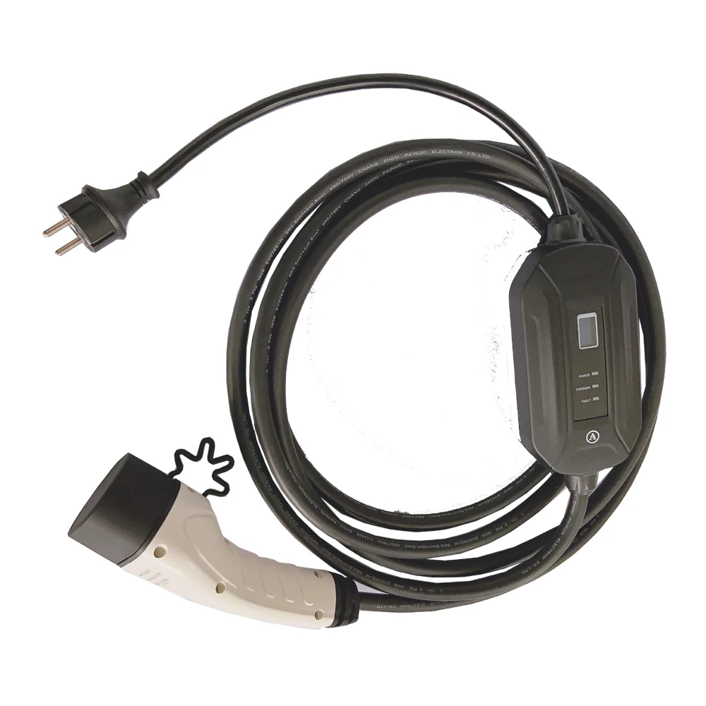

Free shipping Electric Vehicle car charger type2 7kw 32A IEC 62196 phase 1