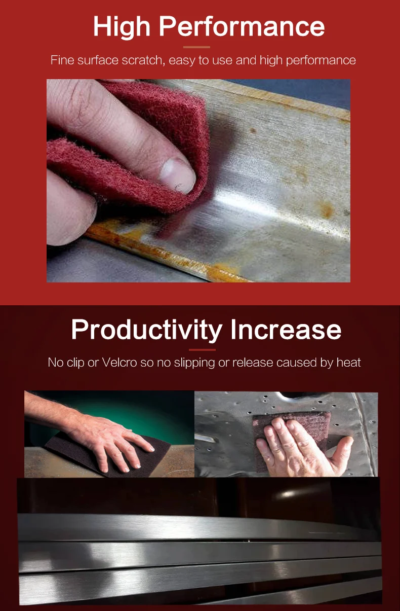 Abrasive Non Woven Pads Pad Floor Nylon Hand Making Machine Polishing