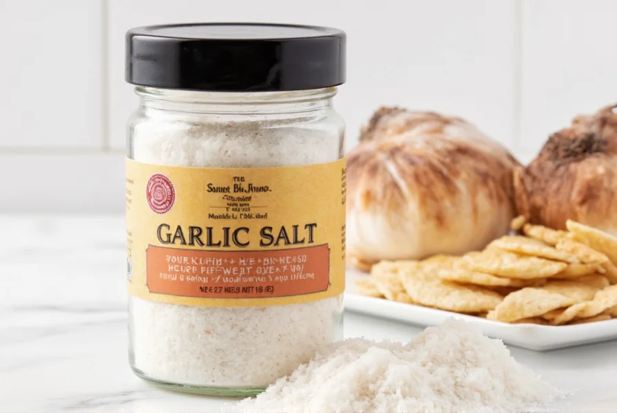 Garlic powder and garlic salt side by side comparison