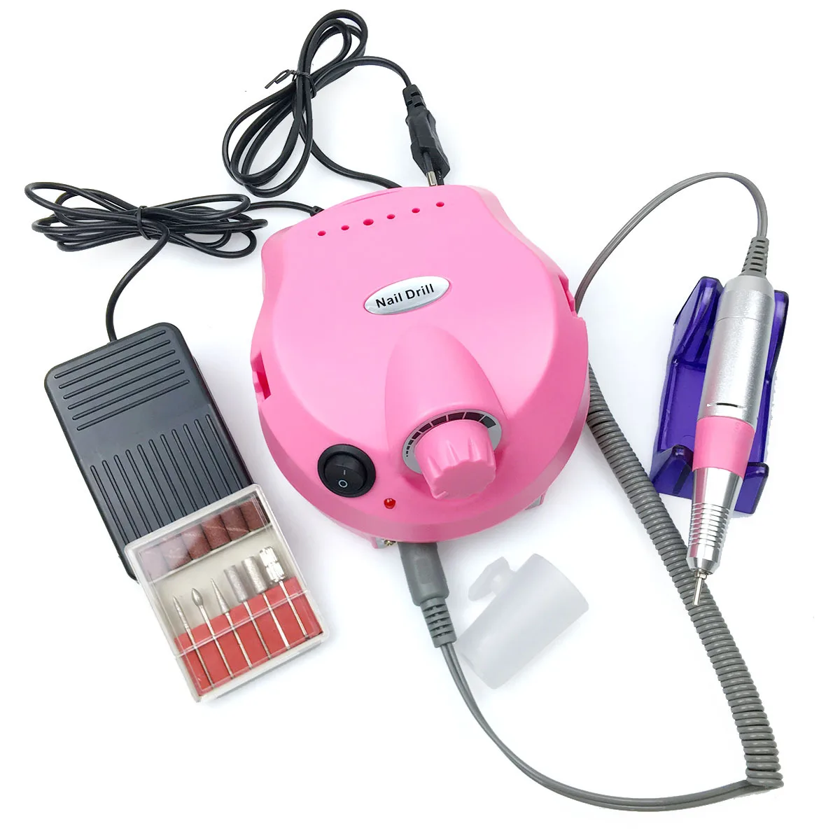 

Rechargeable 0-30000RPM Electric Nail Drill Professional High Speed File Machine for Acrylic Nails Polish Cuticle nail polisher, Multicolor