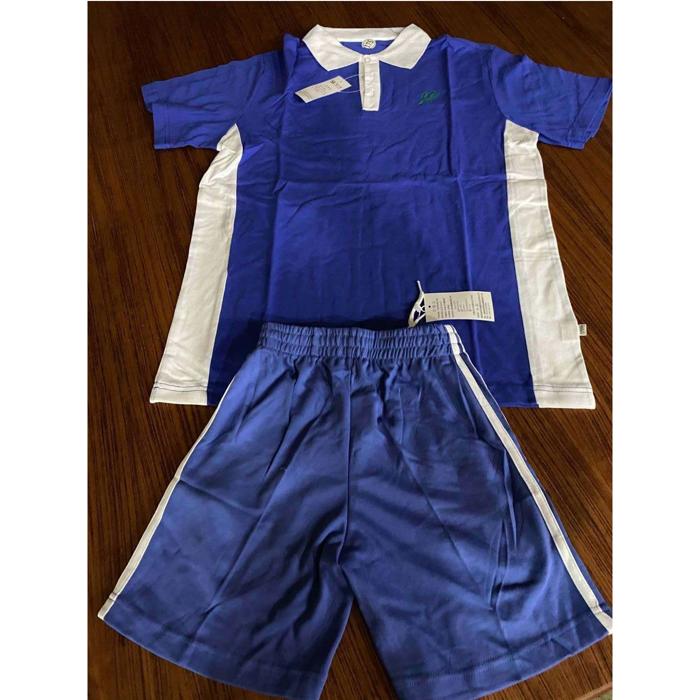 

Students School Uniform Sport Wear Tracksuits Short Sleeve Apparel Stock, Mix color