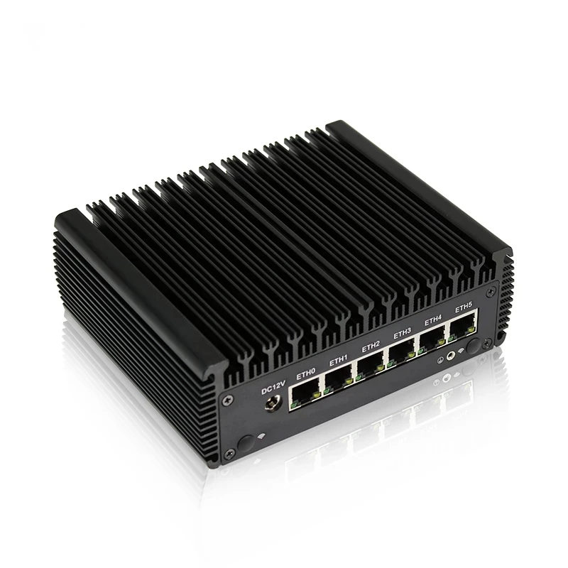 

Firewall Router Pfsense Inte-l Core i5-1135G7 i7-1165G7 i210AT 6LAN RJ45 COM 4*USB HD Fanless Mini PC AES-NI Gateway Server