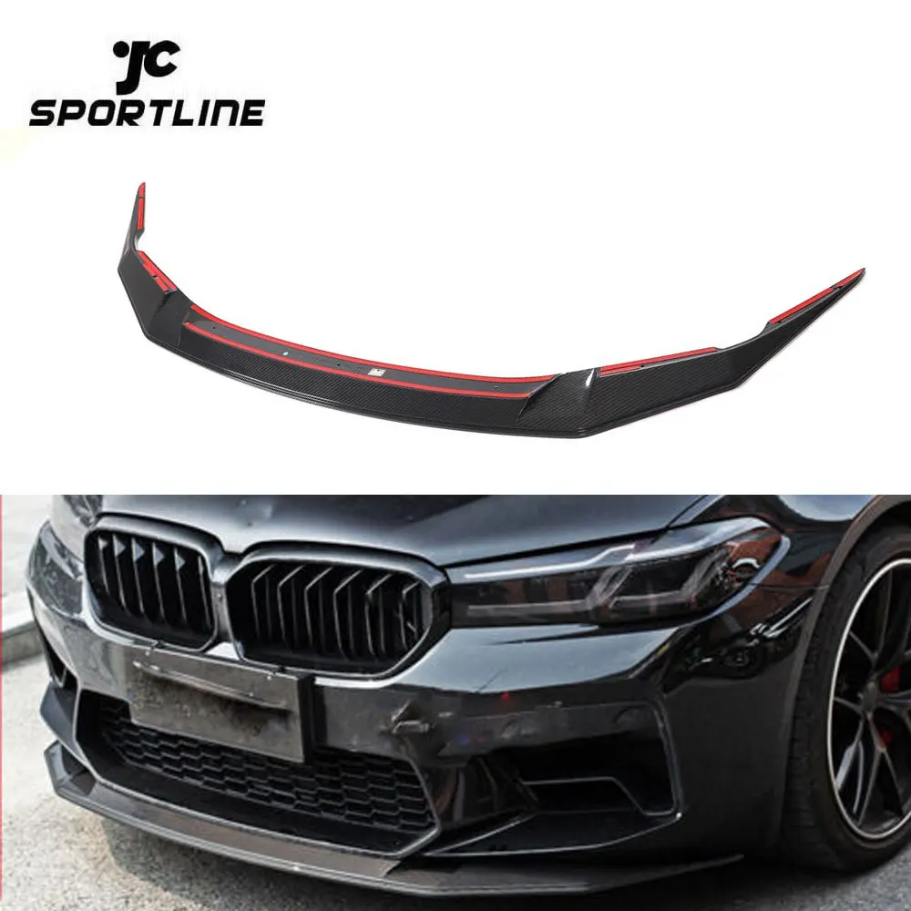 

JCSportline F90 M5 Carbon Fiber Front Lip Splitter for BMW 5 Series F90 M5 Sedan 4-Door 2021