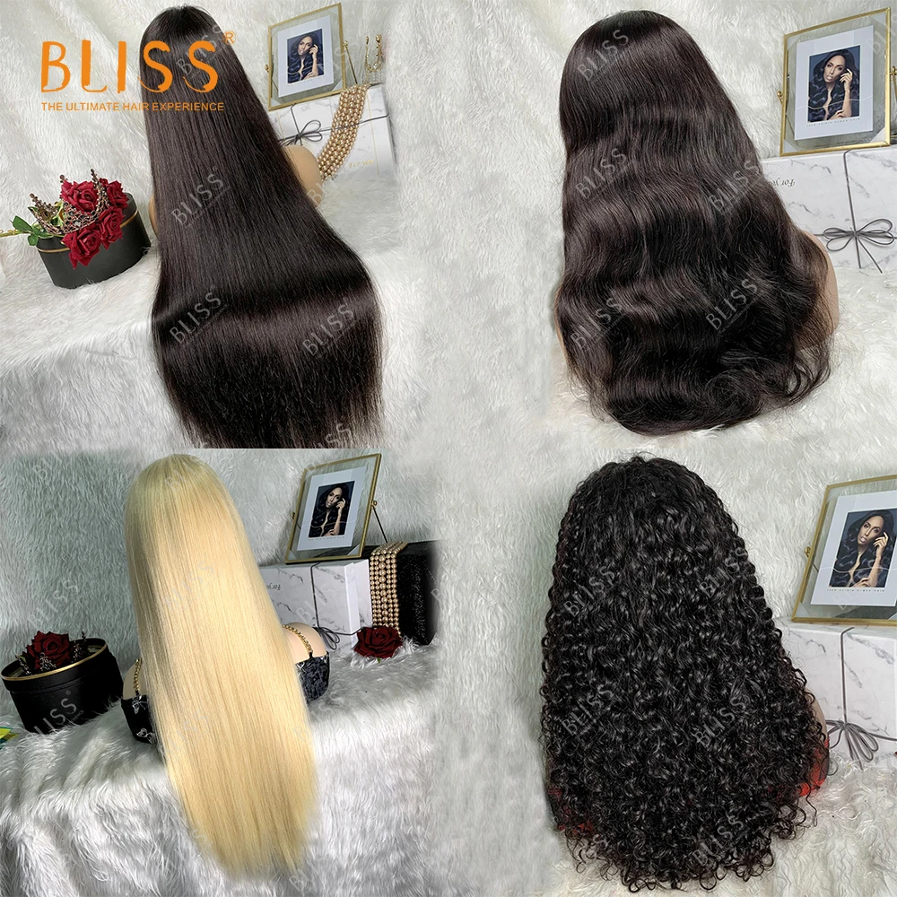 

Bliss 13x4 Lace Frontal Human Hair Wigs Water Deep Wave Lace Frontal Wigs Human Hair Lace Front Curly Wigs For Black Women