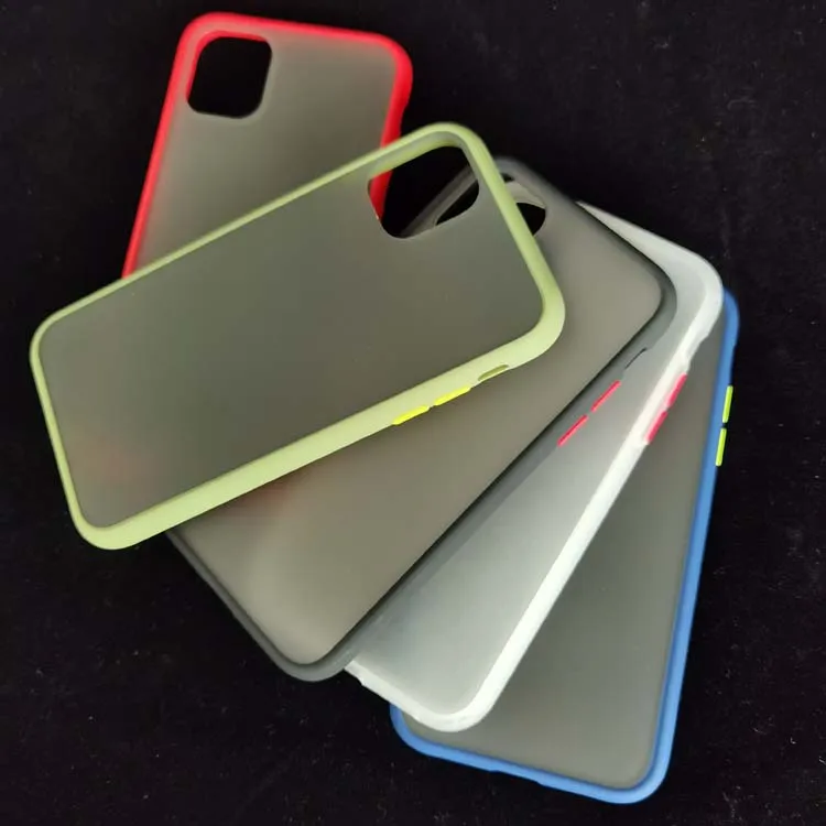 

Wholesale Mixed Color Frosted Translucent Matte PC Hard Back TPU Bumper Phone Cover Case For Moto One Vision P40 G6 Play