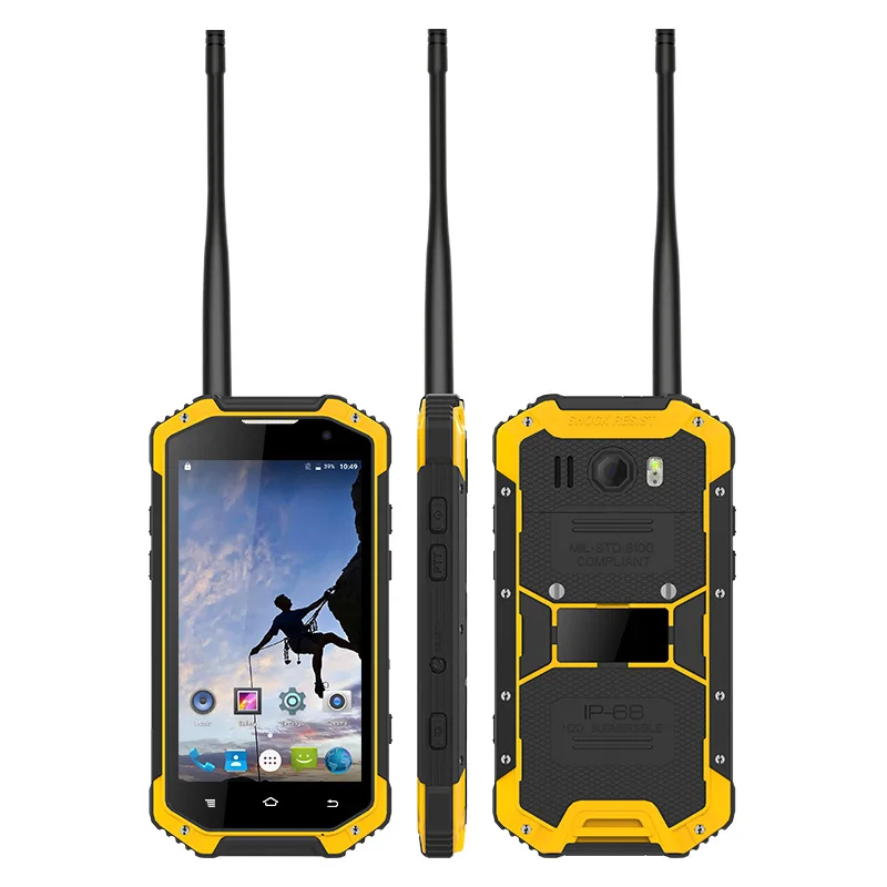UNIWA W3 IP68 Waterproof UHF/VHF Walkie Talkie Smartphone With NFC Two Way Radio Mobile Phone