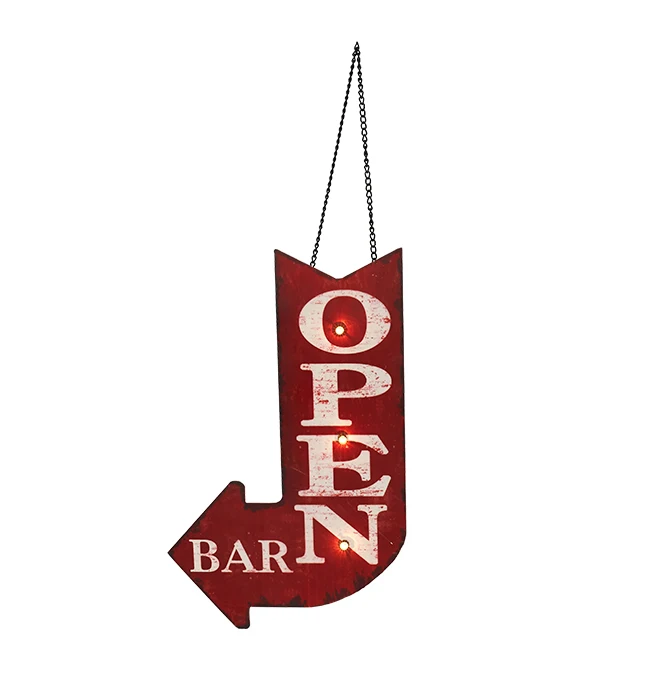 Wall Hanging Bar Led Open Sign Bulbs Light