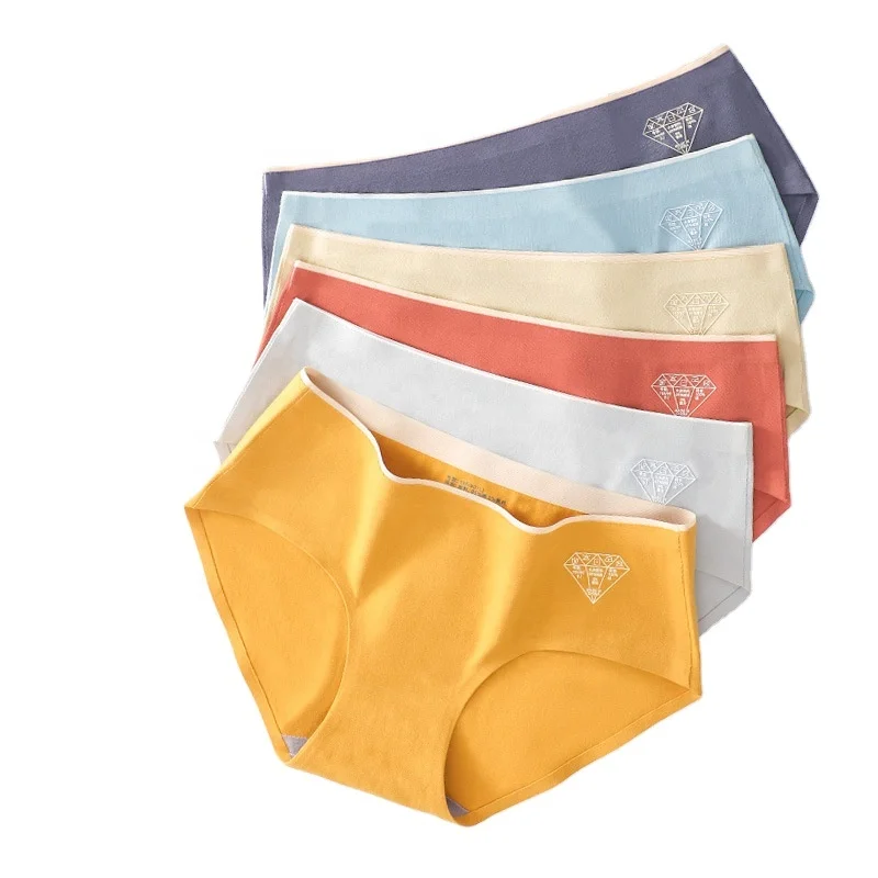 

New product women's underwear women's pure cotton cotton crotch seamless breathable triangle shorts, 6 colors