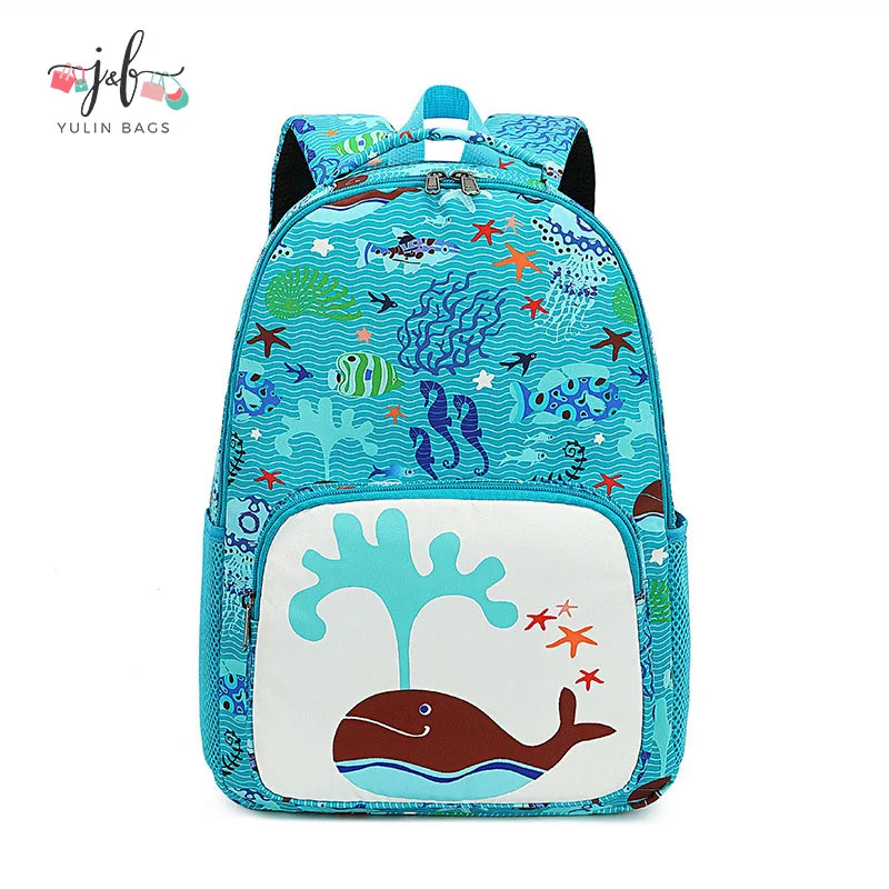 

New primary school bag wholesale ocean backpack campus cartoon light waterproof backpack school bags boys