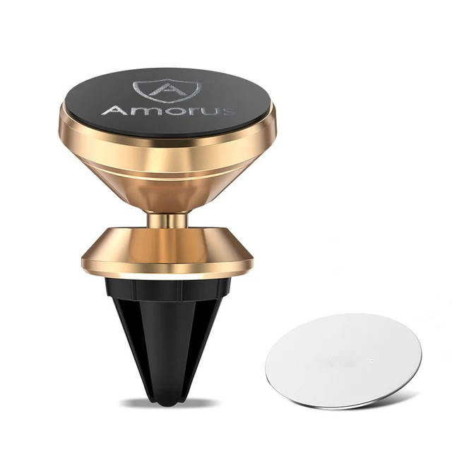

Rotatable 360 Degree Magnetic Metal Car Vent Phone Holder Mount