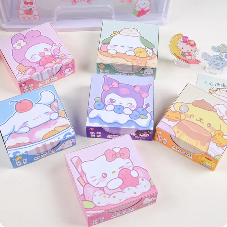 

Creative school stationery cartoon cute kawaii kids sticky notes box set