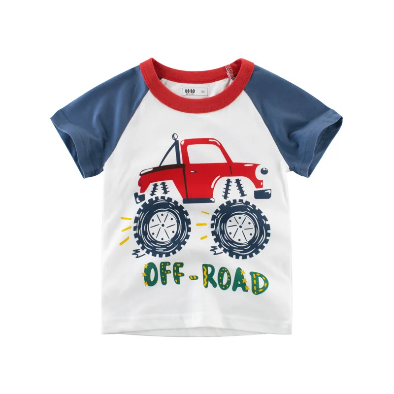 
100% cotton cartoon designs printing baby boy t-shirt 