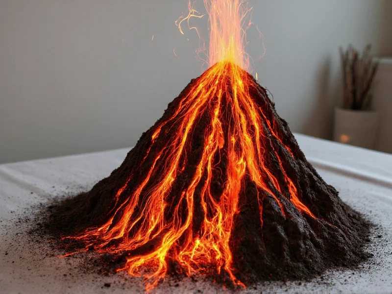 homemade volcano