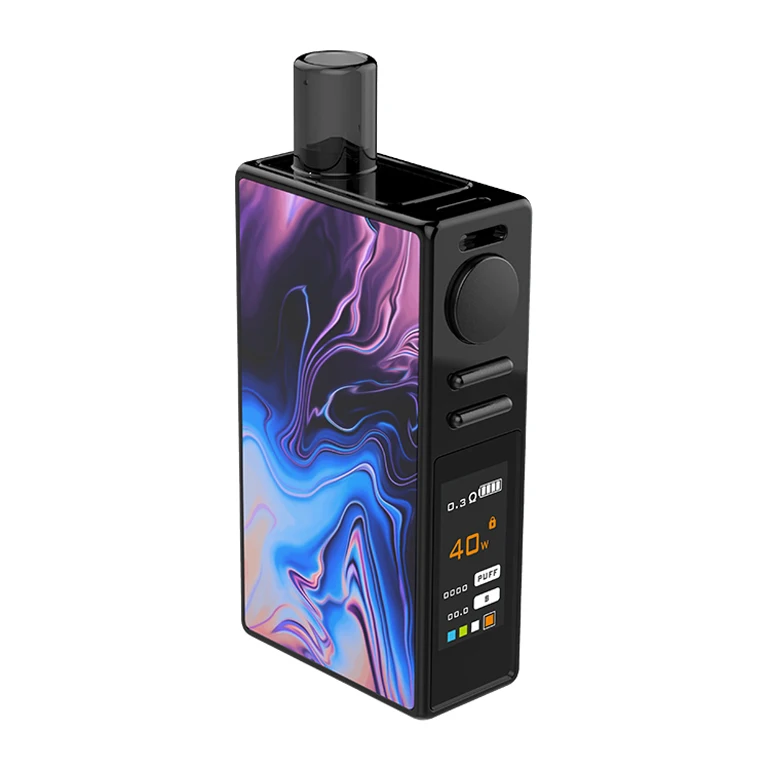 

Figo electronic cigarette manufacturer Pod Vape Mod Refillable 80W Battery Tank Vape Kit, Black