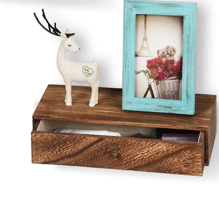 floating shelf with drawers