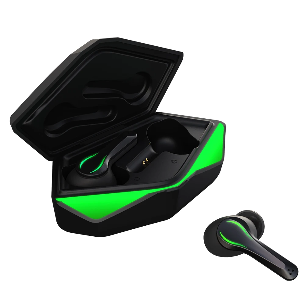 

Rambotech TWS Gaming Earbuds with 350mAh Charging Case GT02 Type-c Charing Port tws gaming expert presents gaming accessories, Black