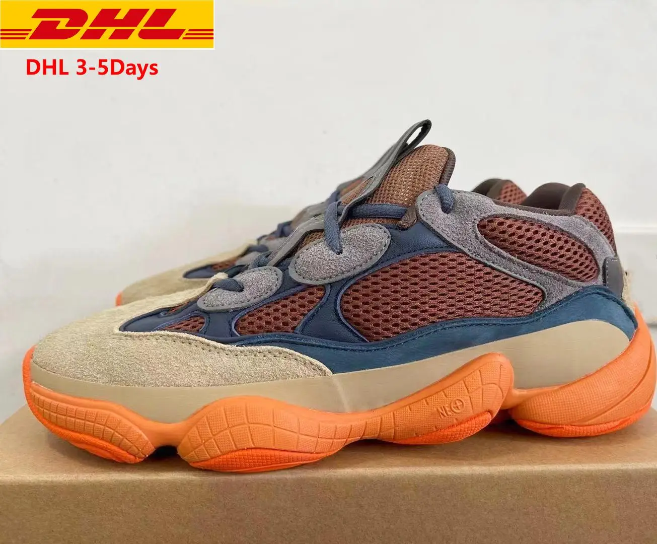 

Wholesale top quality shoes leather enflam orange yeezy 500 sneakers for men and woman sports running Yeezy 500 blush sneakers, 7 colors