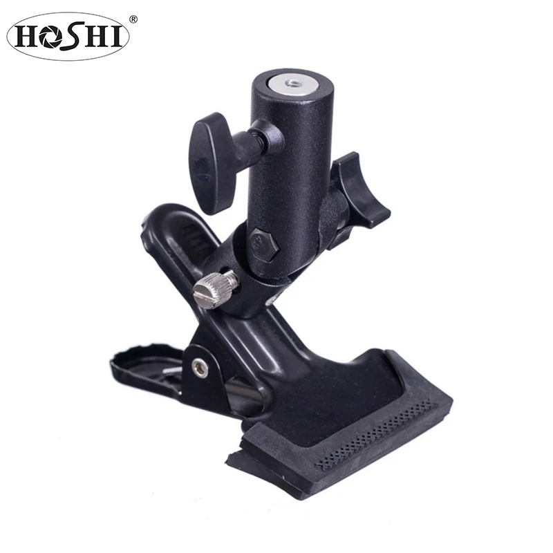 

HOSHI Light stand multifunctional E-type strong clip External flash holder can be inserted into the reflective umbrella clip