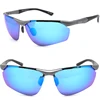 Men's Sports Polarized Sunglasses Driver Golf Fishing Al-Mg Metal Frame Ultra Light