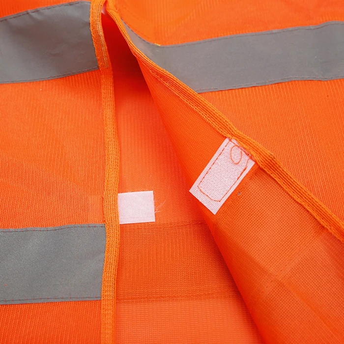 
Front safety vest reflective strips High visibility easy open promotion uniform team work outdoor wear design vest uniforms <span style=