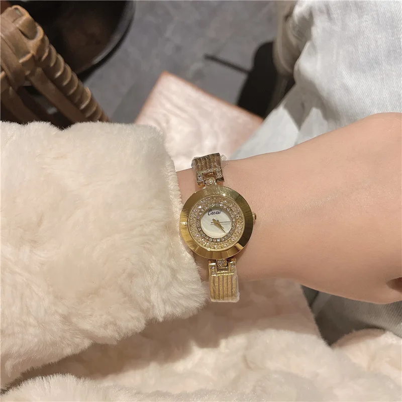 

Cacaxi Fashion Women's Watch New Waterproof Women's Watch Korean Diamond-Encrusted Fashion Watch A126