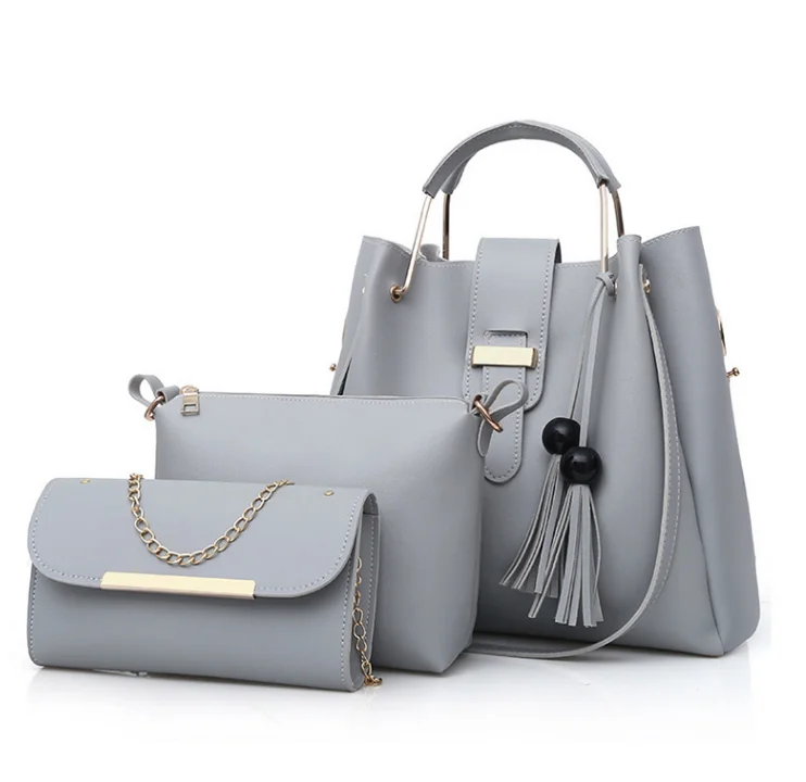 

2021 Luxury woman handbag bags women 3 in 1 pocketbook handbags and purses set