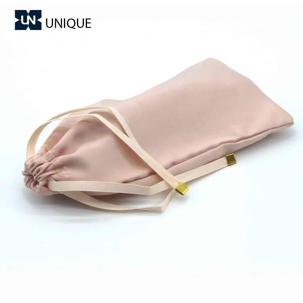 

Oem Print Logo Black Sublimation Eyeglass Bag Pouch Soft Drawstring Sunglasses Packaging Bag