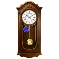 

Weilingdun G30311 Music Hourly Chiming High Quality Clocks Europe Antique Wooden Mute Quartz Wall Clock