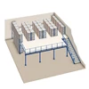 Multilayer industrial mezzanine rack for warehouse use