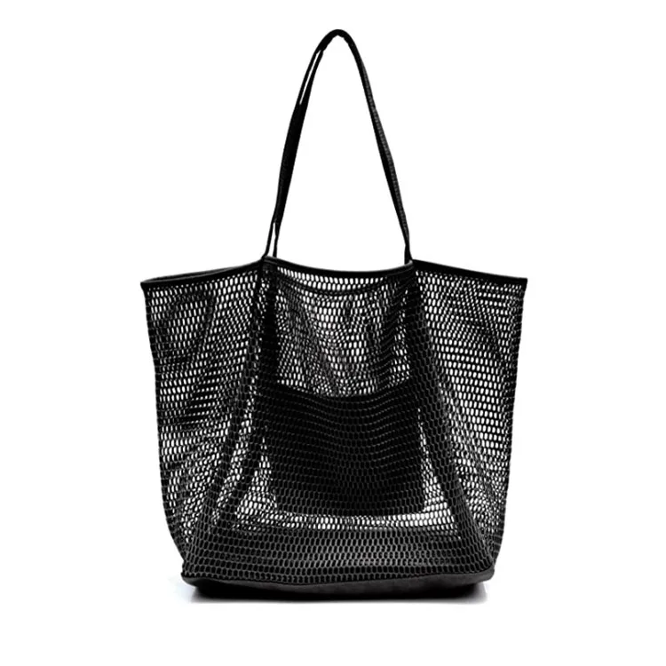 

2023 New Design Hand Bags Summer Beach Shoulder Rope Bag Net Beach Bag Ladies Shopping Handbag for women