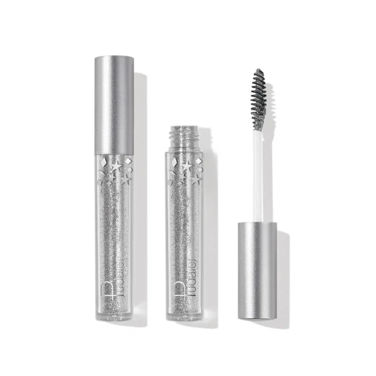 

Factory wholesale quick-drying shining makeup glitter mascara, Sliver