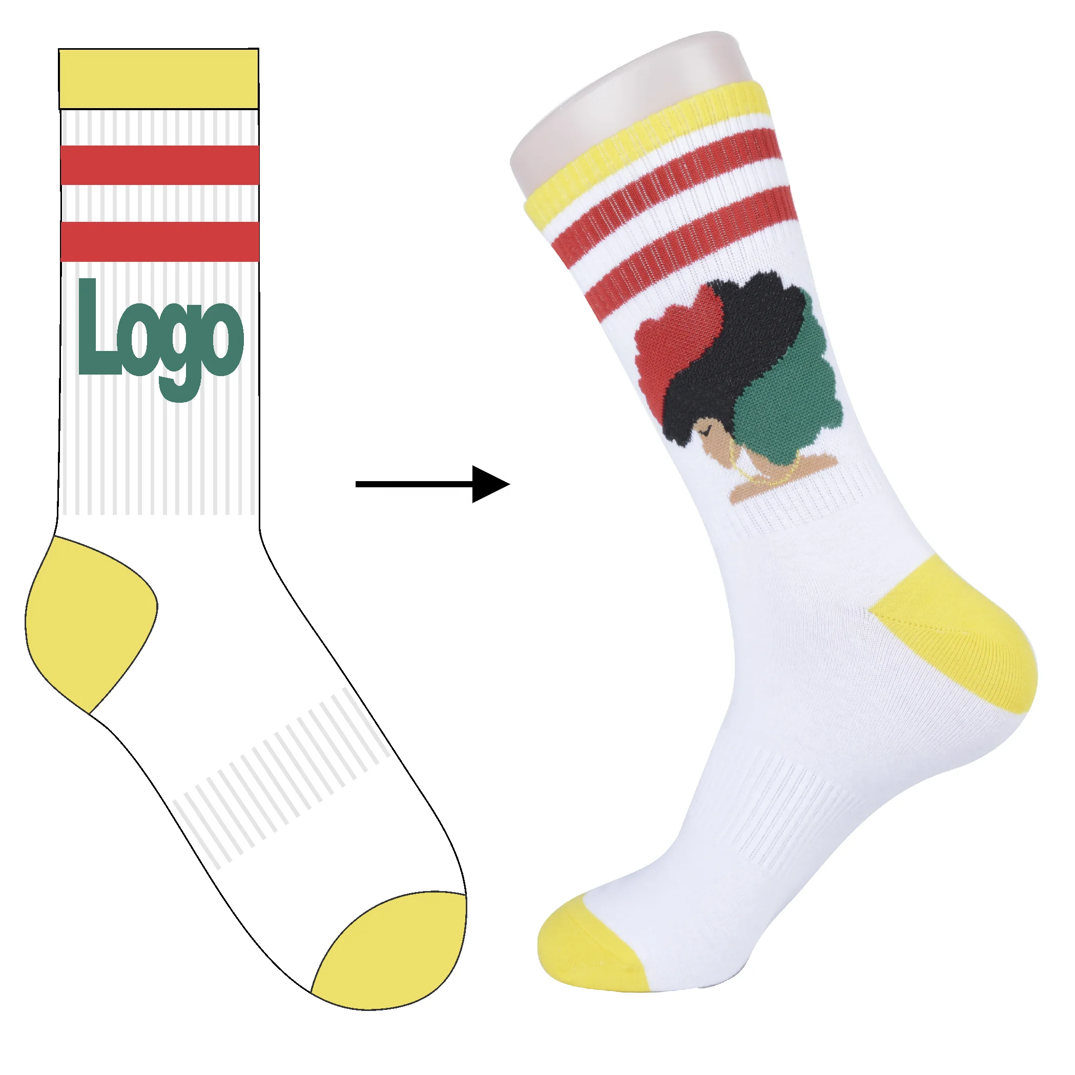

2021 Weiran stocking Custom crew socks colorful socks all season socks fashion design